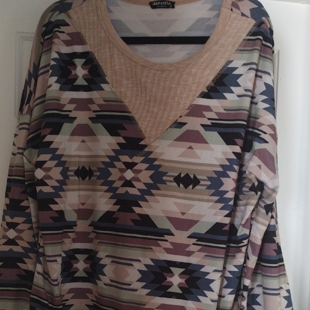 Geometric Patterned Sweater